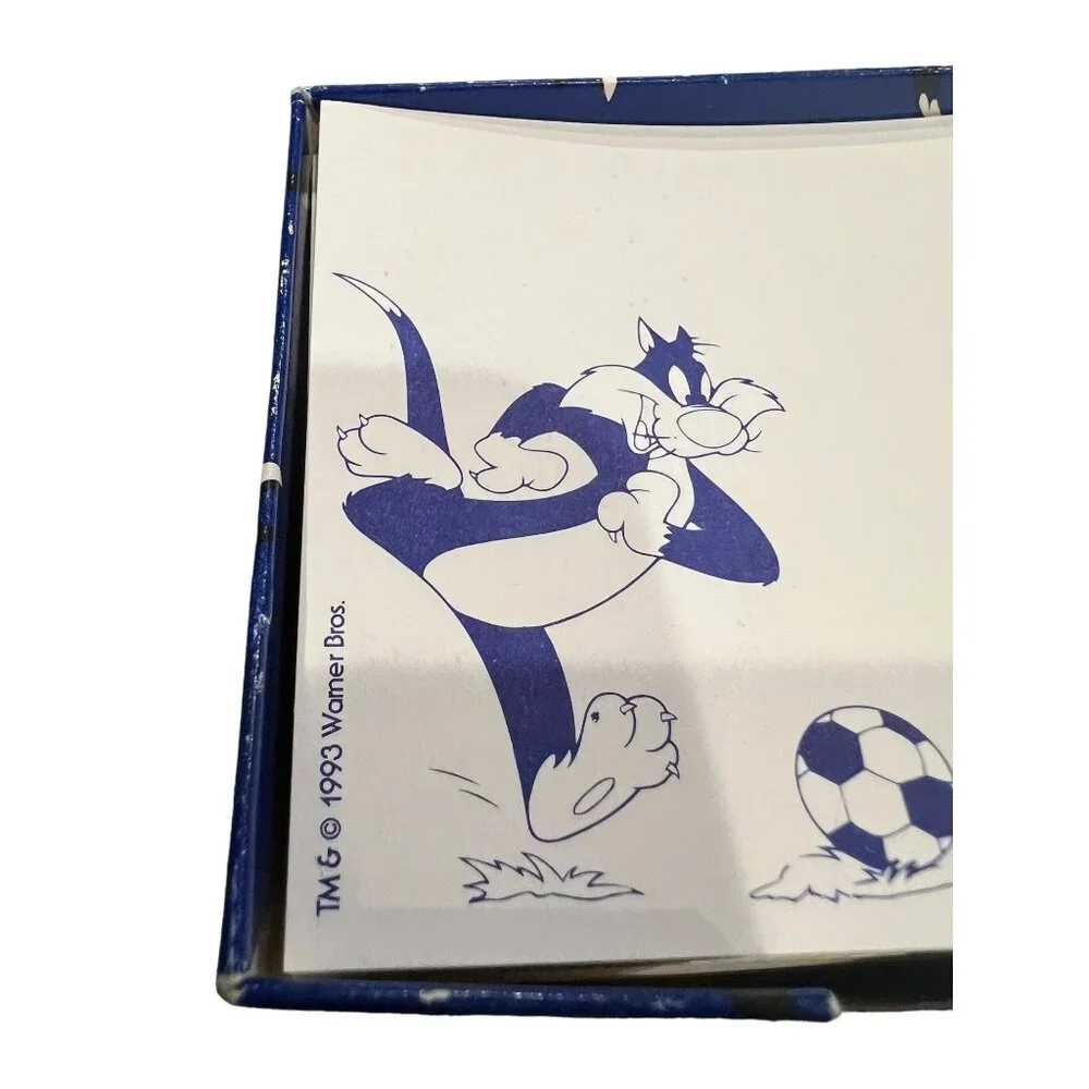 Vintage Warner Bros Sylvester The Cat Memo Pad Box 1993 Office Desk Collectibles